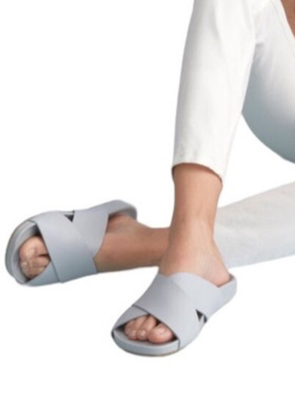 EVERLANE FORM CROSSOVER SLIDE SANDAL 7